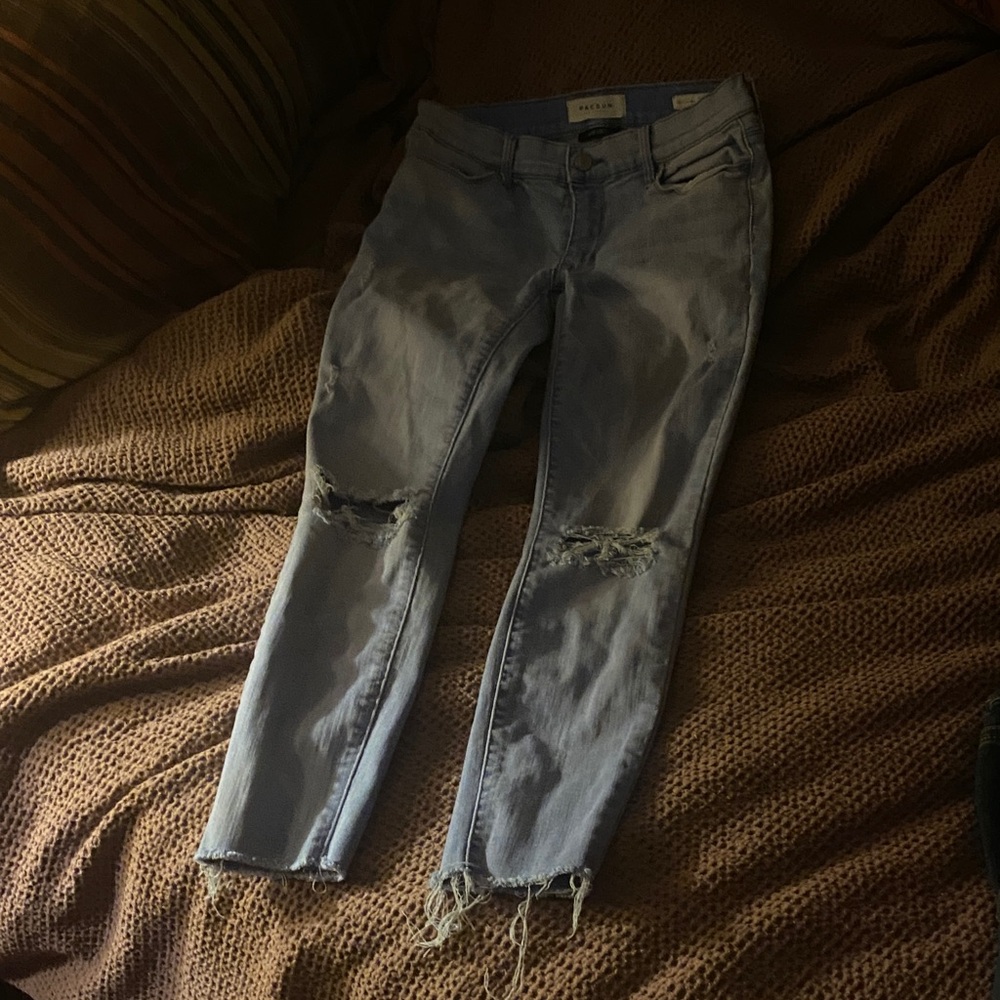 PacSun Kids Light Blue Ripped Jeans jeggings